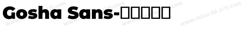 Gosha Sans字体转换